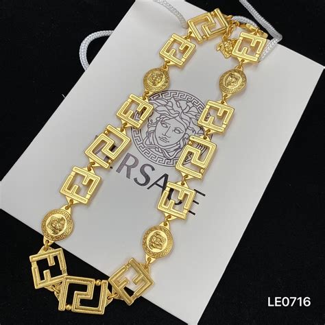 replica versace dresses|Versace imitation necklace.